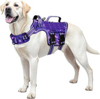 No Pull Tactical Dog Harness Heavy Duty Molle Vest for Medium to XLarge Dogs