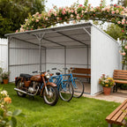 20'x12' Metal Livestock Shed for Horses & Farm Animals