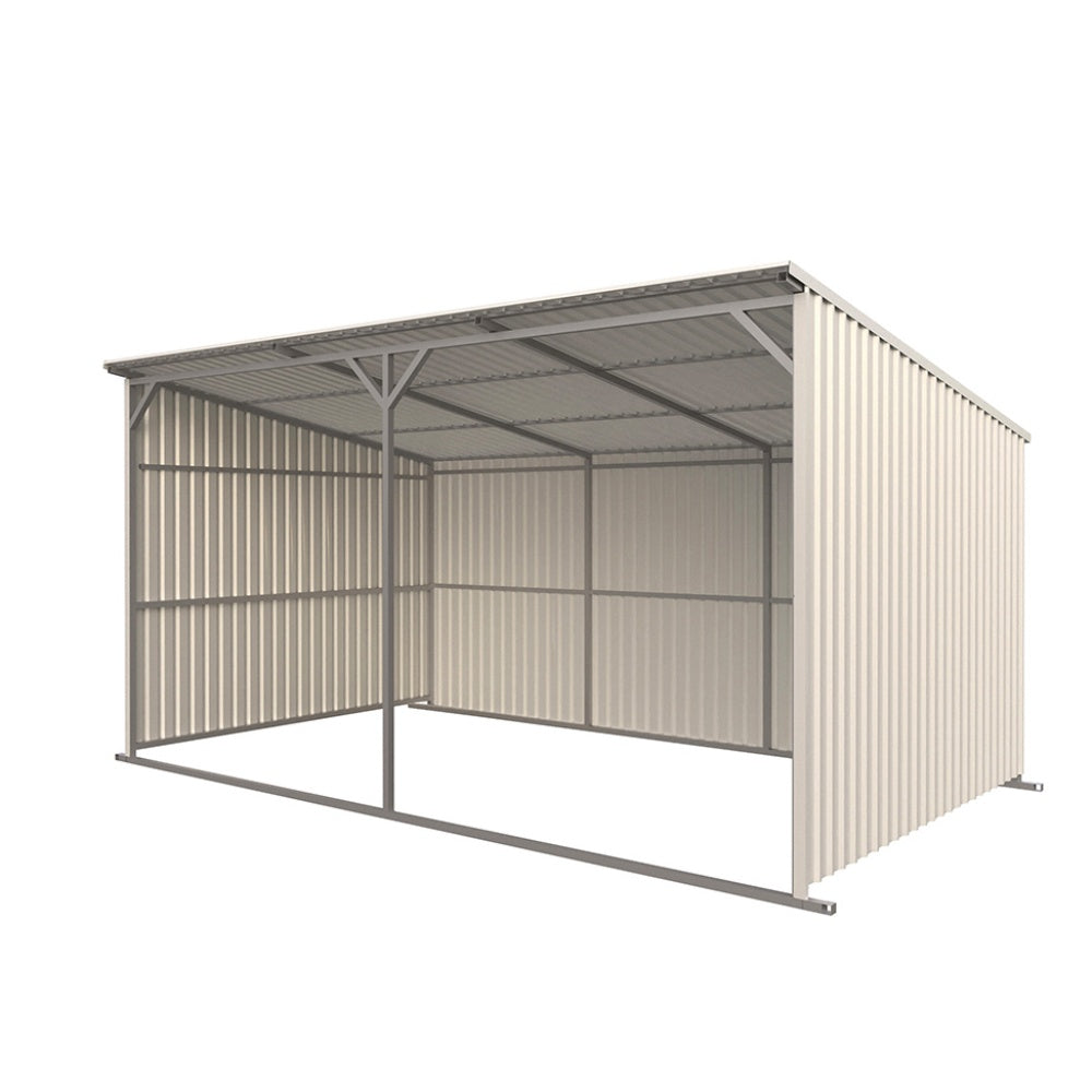 20'x12' Metal Livestock Shed for Horses & Farm Animals