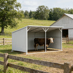 20'x12' Metal Livestock Shed for Horses & Farm Animals