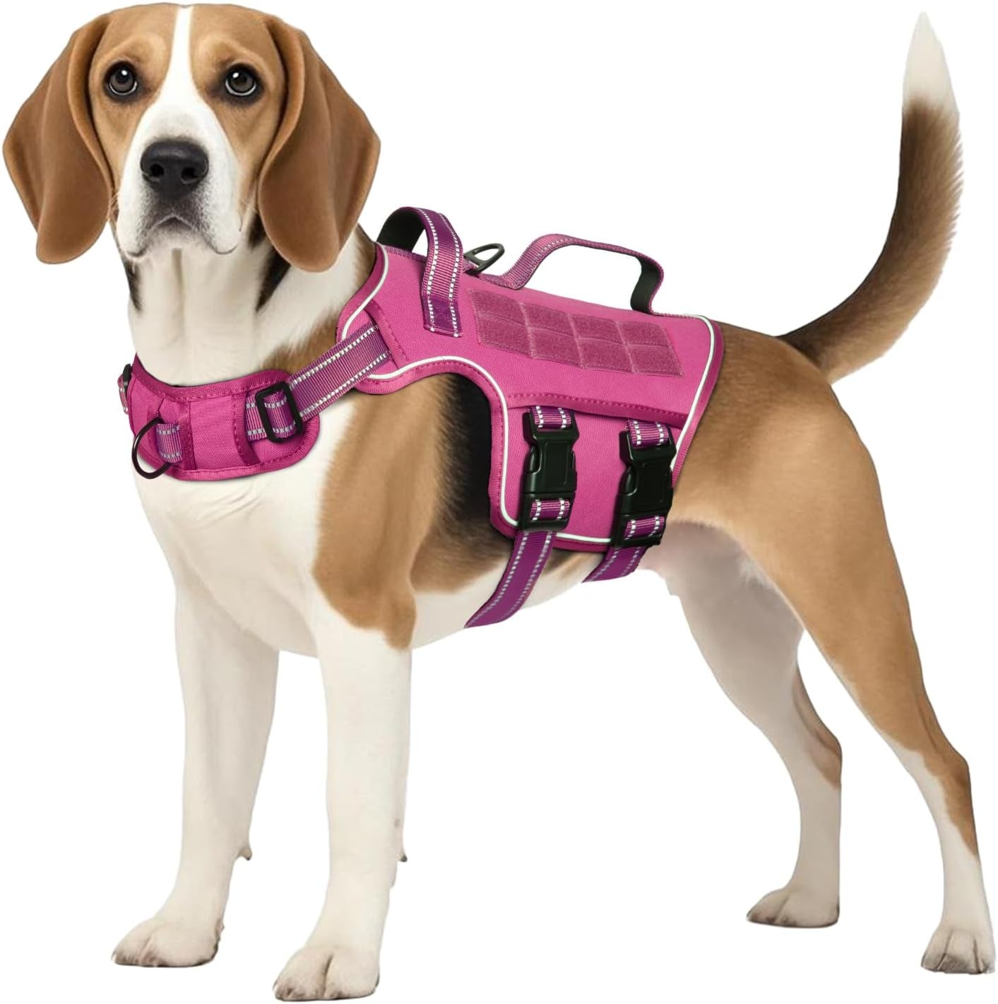 No Pull Tactical Dog Harness Heavy Duty Molle Vest for Medium to XLarge Dogs