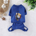 Pet Fleece Kung Fu Bear Dog Clothes