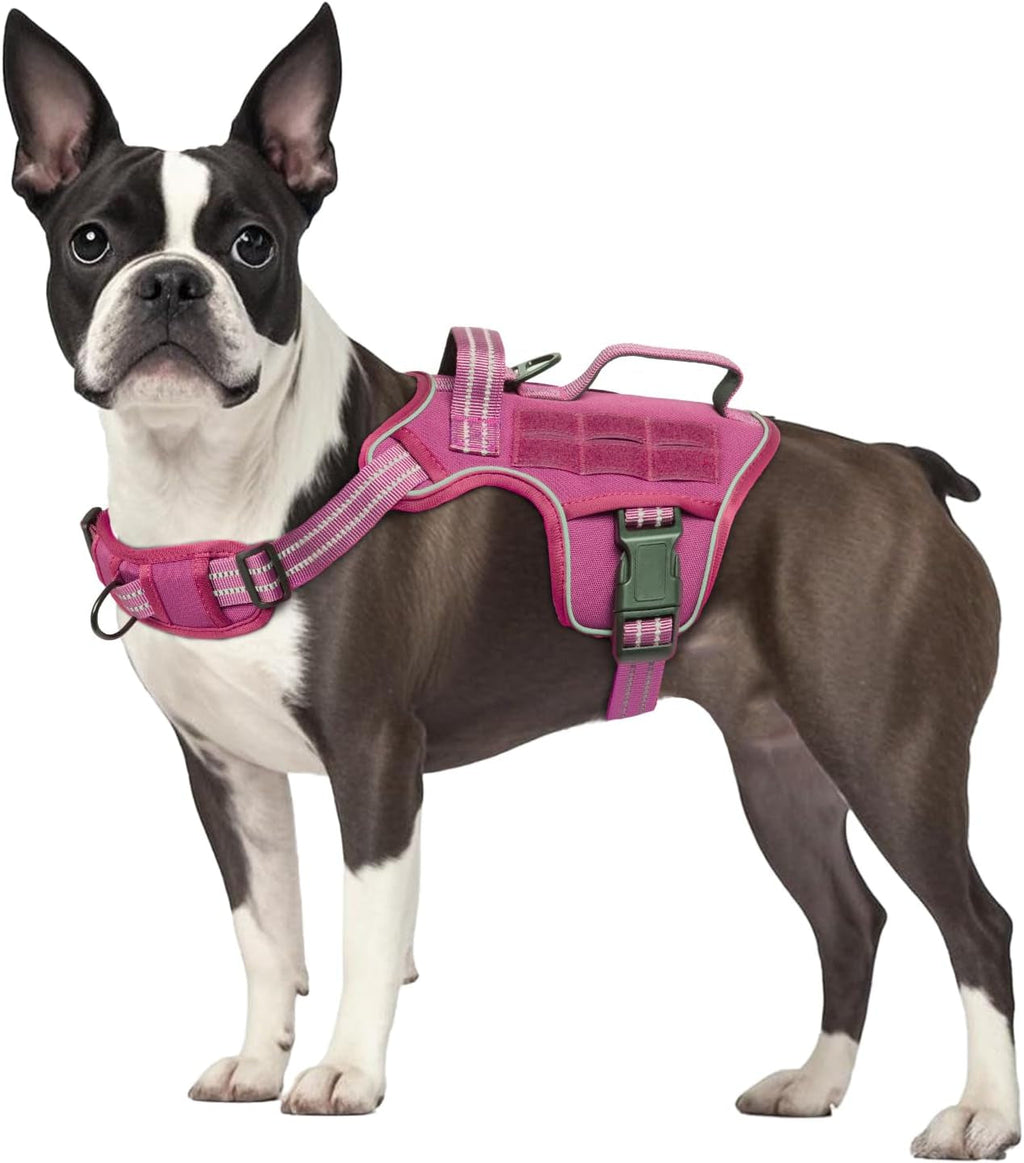 No Pull Tactical Dog Harness Heavy Duty Molle Vest for Medium to XLarge Dogs