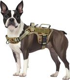 No Pull Tactical Dog Harness Heavy Duty Molle Vest for Medium to XLarge Dogs