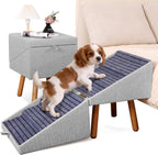 Dog Stairs for Couch 2 in 1 Foldable Pet Steps Ottoman Non Slip