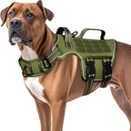 No Pull Tactical Dog Harness Heavy Duty Molle Vest for Medium to XLarge Dogs