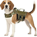 No Pull Tactical Dog Harness Heavy Duty Molle Vest for Medium to XLarge Dogs