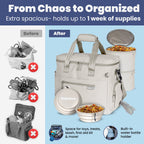 The Original Doggy Bag™ Dog Travel Bag for Supplies