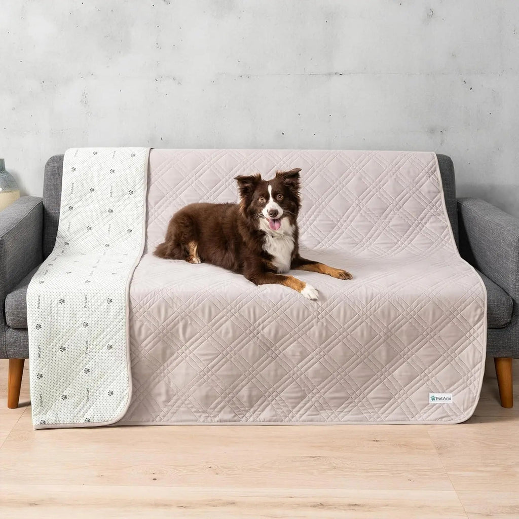 Waterproof Pet Couch Cover Reversible Furniture Protector for Dogs & Cats