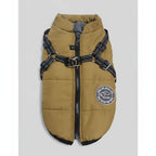 Waterproof Winter Dog Jacket Vest with Built-in Harness – Fleece Lined