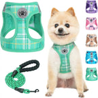 Step-In Dog Harness & Leash Set in Various Patterns – Reflective No Pull (XS- XL)