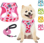 Step-In Dog Harness & Leash Set in Various Patterns – Reflective No Pull (XS- XL)