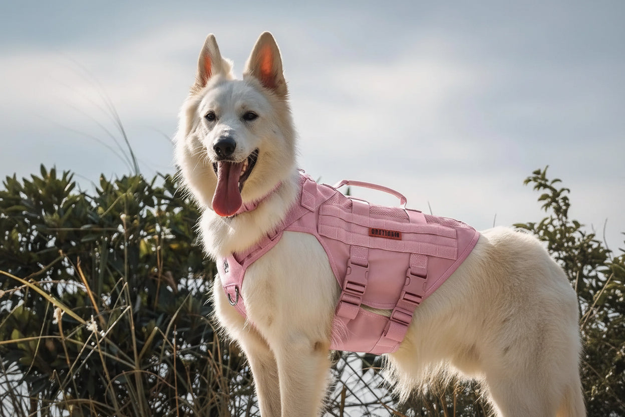Tactical No-Pull Dog Harness – Mesh Military Vest with Handles for S -XL Dogs