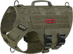 Tactical No-Pull Dog Harness – Mesh Military Vest with Handles for S -XL Dogs