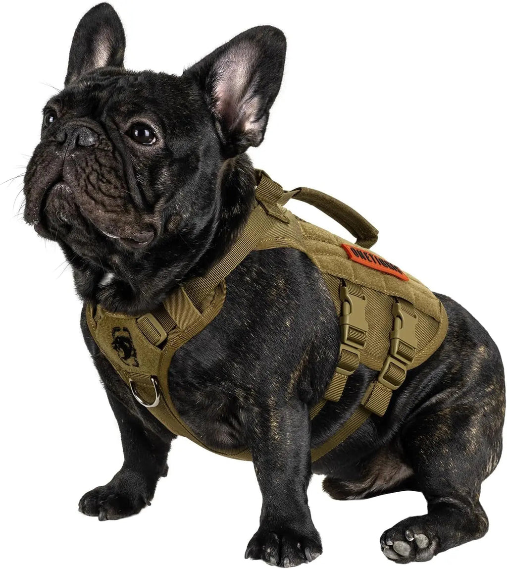 Tactical No-Pull Dog Harness – Mesh Military Vest with Handles for S -XL Dogs