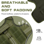 No Pull Tactical Dog Harness Heavy Duty Molle Vest for Medium to XLarge Dogs
