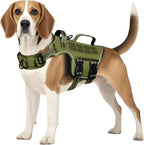 No Pull Tactical Dog Harness Heavy Duty Molle Vest for Medium to XLarge Dogs