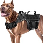 No Pull Tactical Dog Harness Heavy Duty Molle Vest for Medium to XLarge Dogs