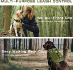 No Pull Tactical Dog Harness Heavy Duty Molle Vest for Medium to XLarge Dogs
