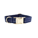 Plaid Dark Blue Set
