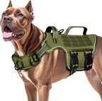 No Pull Tactical Dog Harness Heavy Duty Molle Vest for Medium to XLarge Dogs