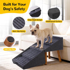 Dog Stairs for Couch 2 in 1 Foldable Pet Steps Ottoman Non Slip