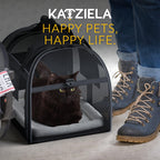 Luxury Lorry Pet Carrier with Removable Wheels and Telescopic Handle